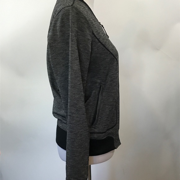 Athleta bomber jacket gray black size M - Picture 3 of 8